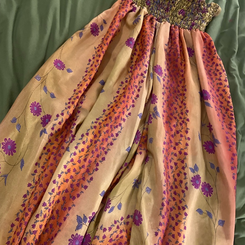 Floral 100% silk Harem Pants - Picture 2 of 4